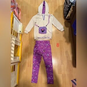 Minnie mouse pants & sweatshirt set